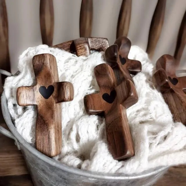 üèÜFlash Sale‚ö° 50K+ SOLD! ‚úùÔ∏è100% Handmade Wooden Cross My Heart