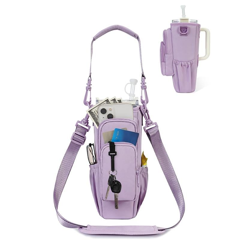 üî•Water Bottle Carrier Bag for 40oz Tumbler ‚Äì Insulated Crossbody Holder