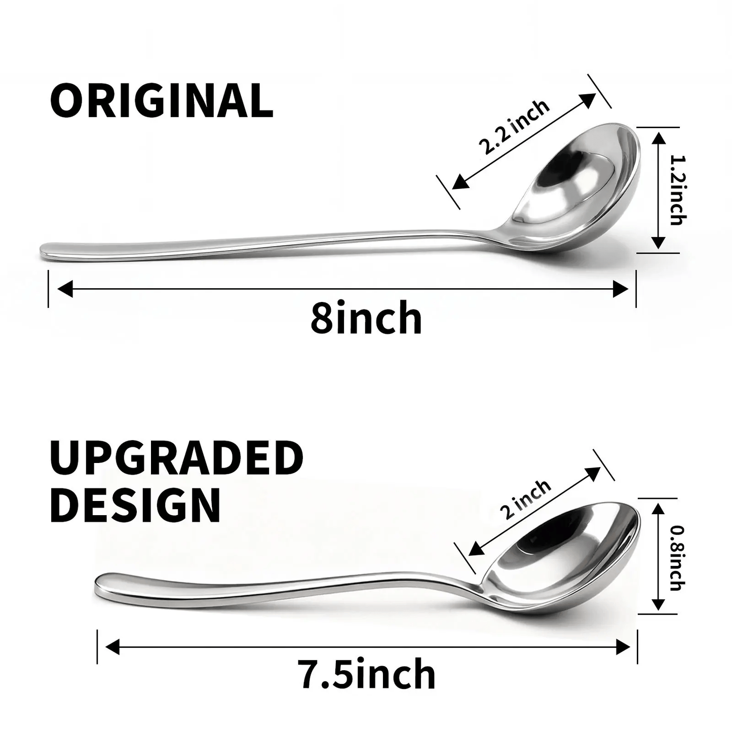 üç≤ 4/6 PCs Stainless Steel Soup Spoon Set
