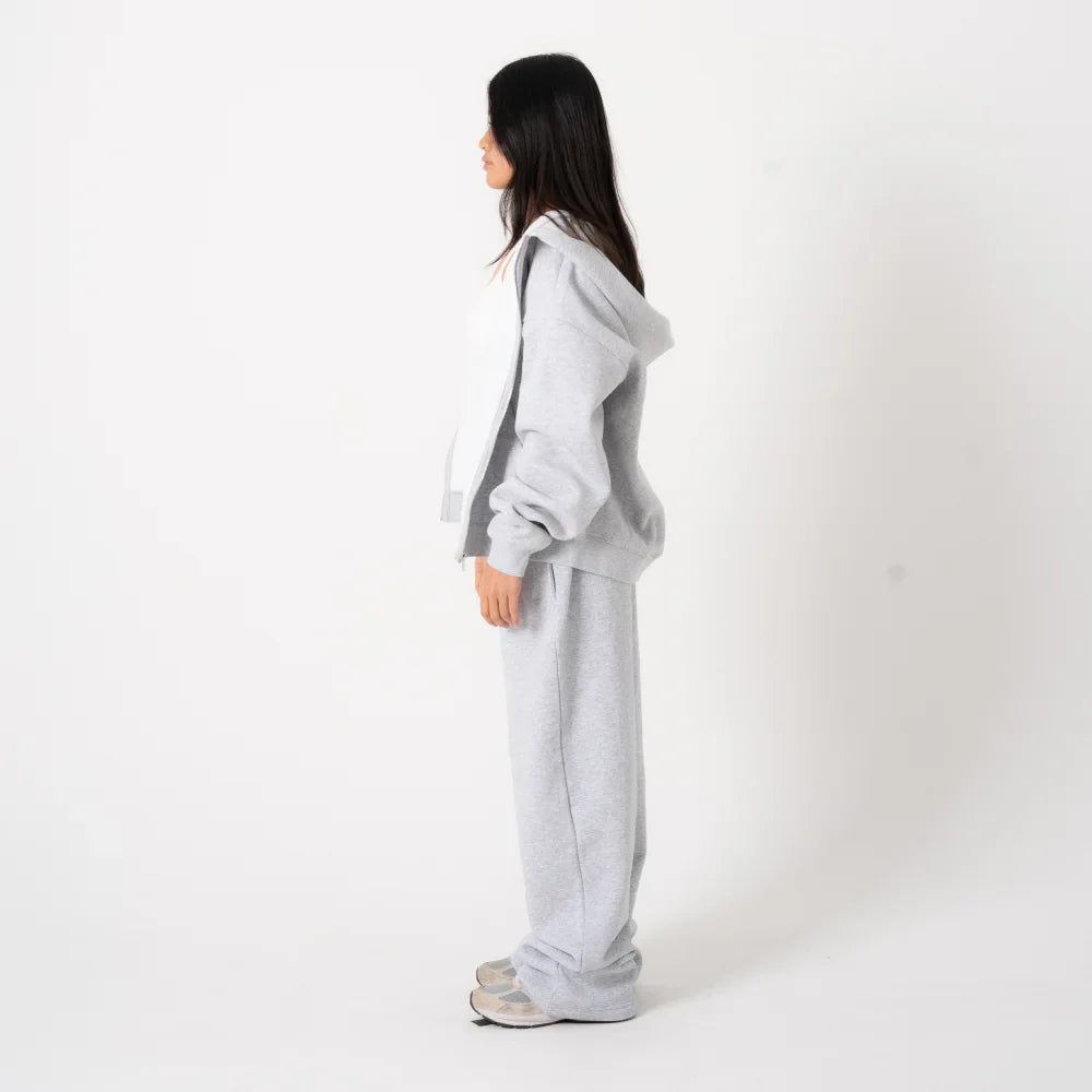 350 GSM 'Heather Grey' Fleece Sweatpants
