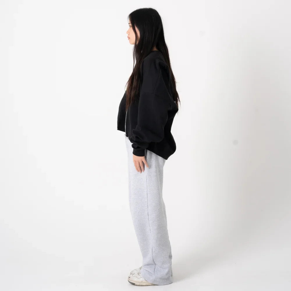 600 GSM 'Black' Zip-Up Hoodie
