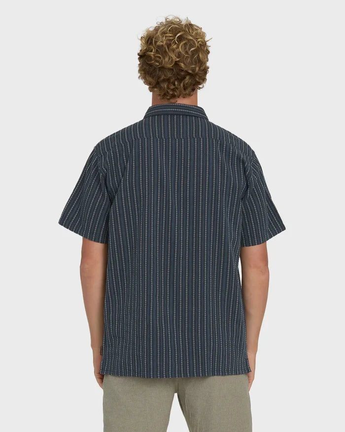 BILLABONG GARAGE SANDON JACQUARD SHORT SLEEVE WOVEN SHIRT