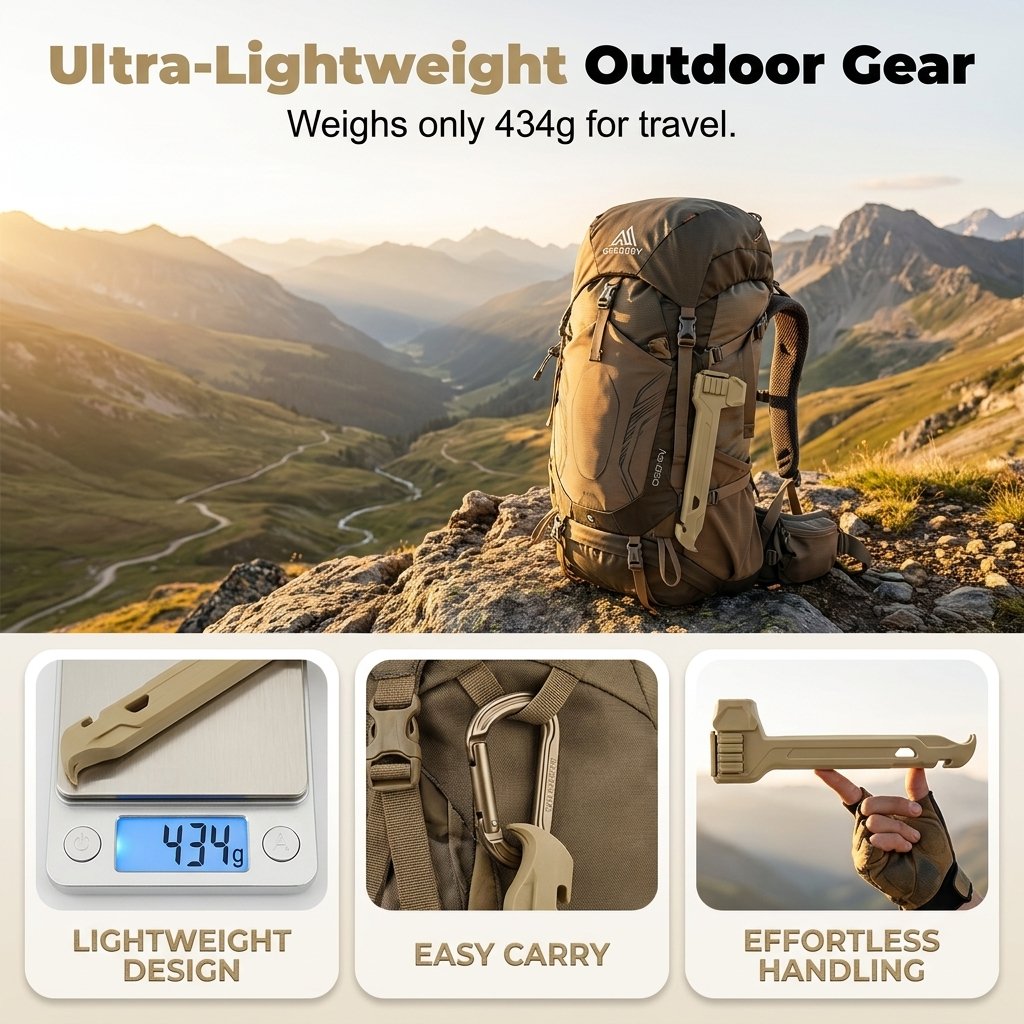 üî®üèïÔ∏èMultifunctional Camping Hammer & Tent Stake Puller‚ú®