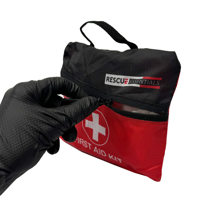 First Aid Kit Pouch, being unzipped