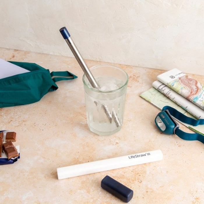 LifeStraw Sip Filter Straw, in use