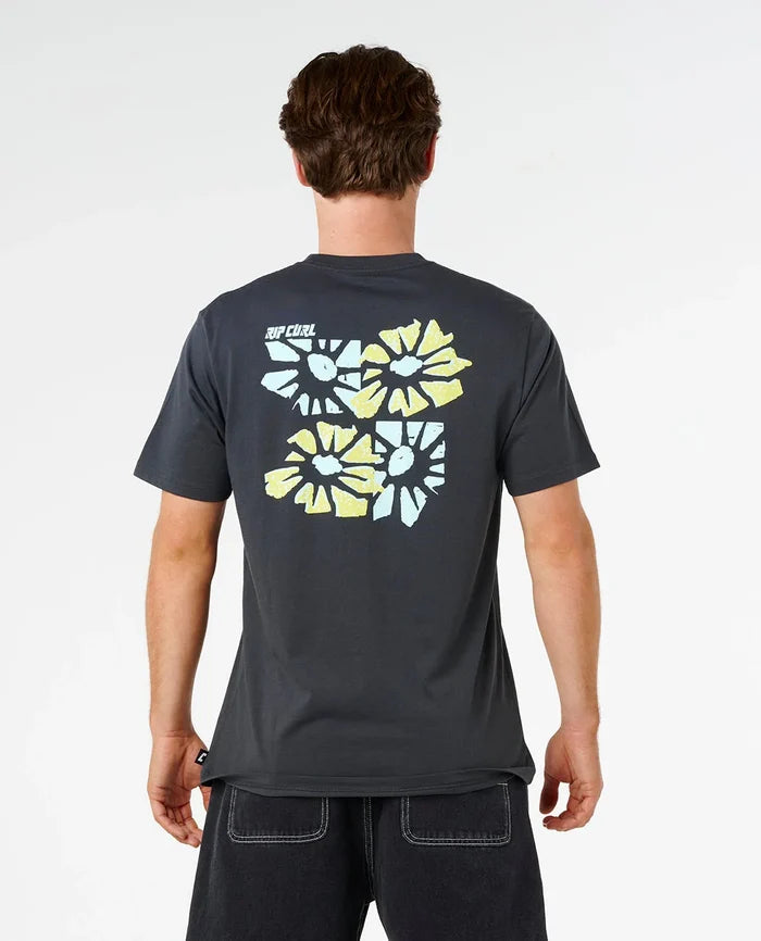 RIPCURL LIQUID TRIPS FLOWER TEE