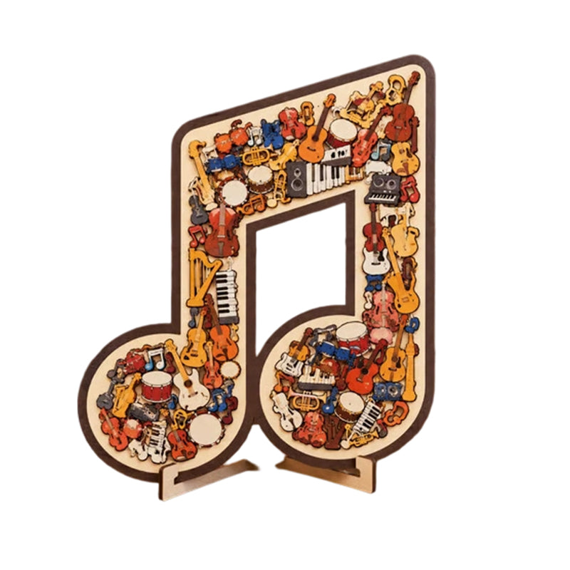 Wooden Musical Note Jigsaw Puzzleüé∂üß©