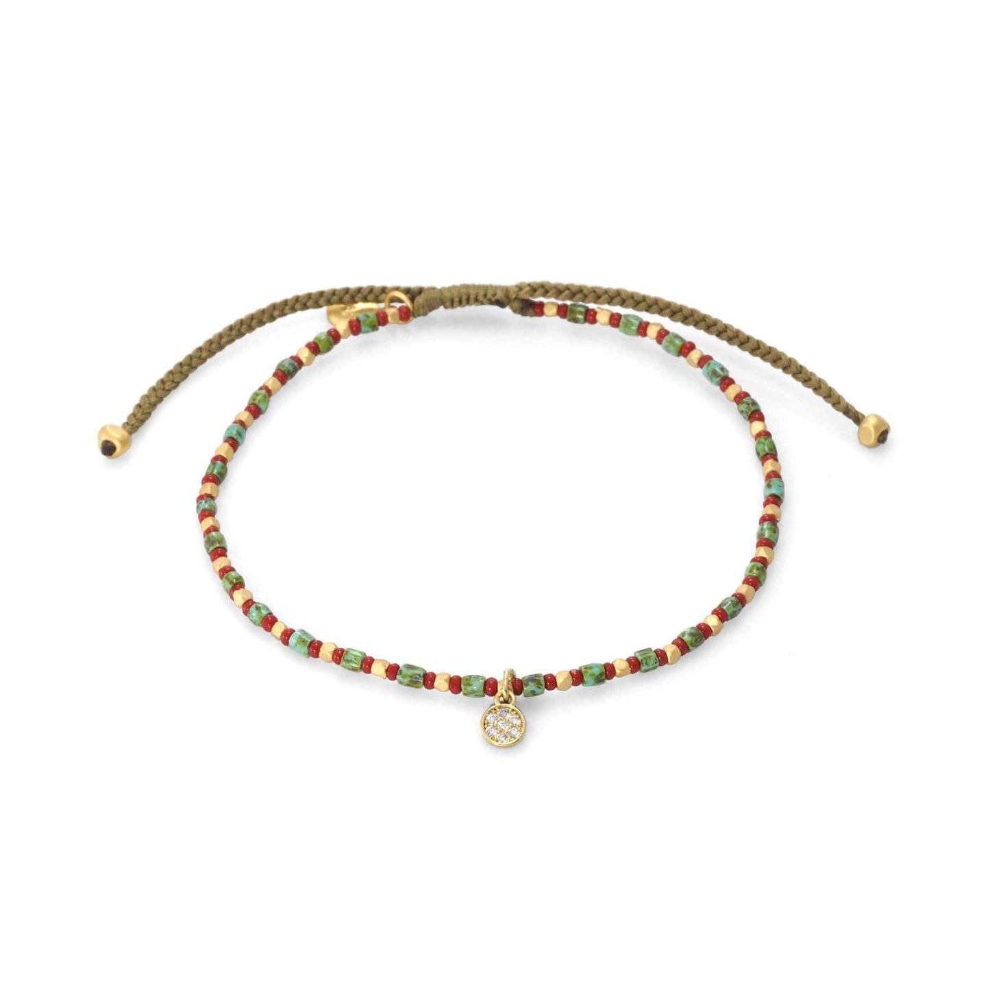 Mixed Charm Beaded Bracelet