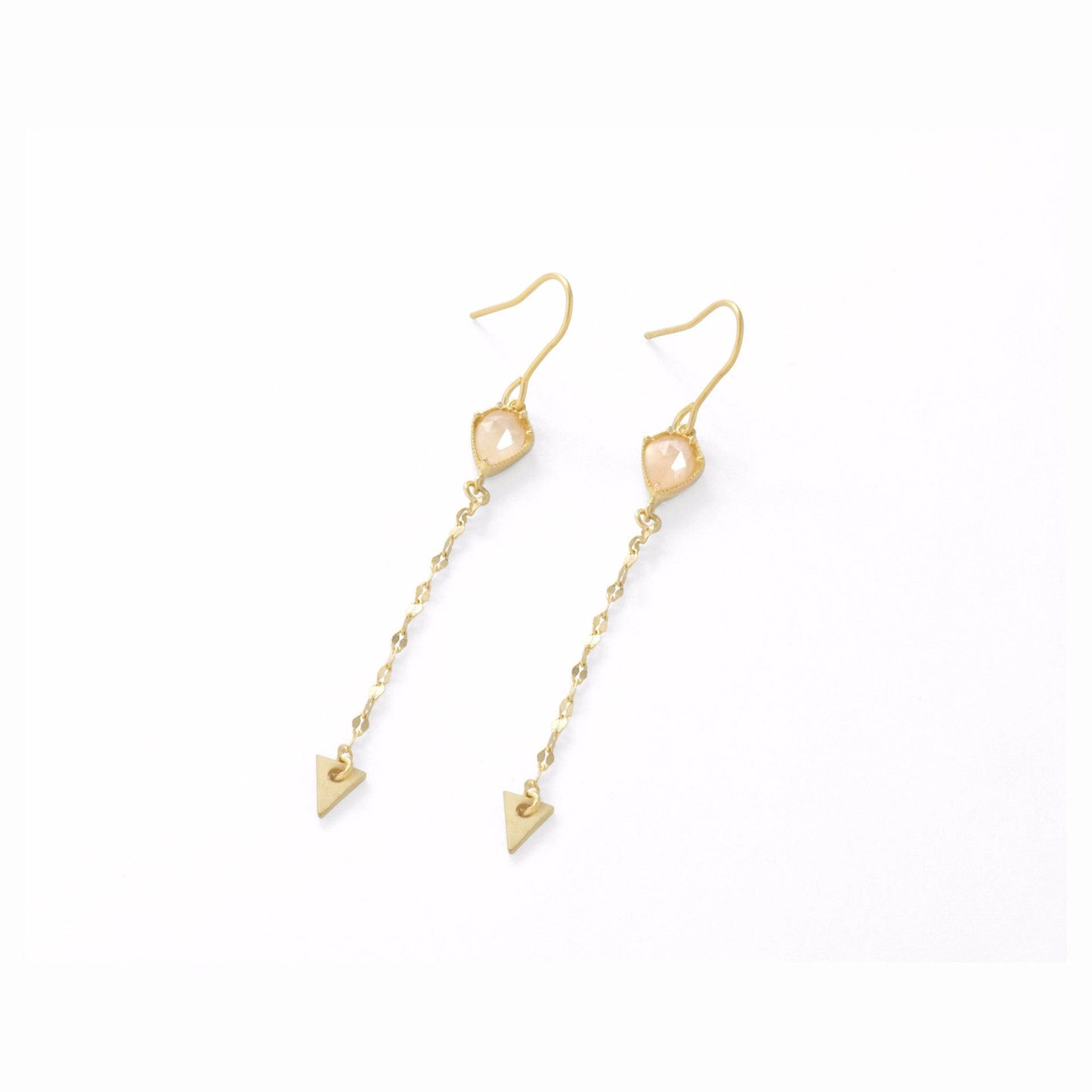 Arrow Stone Drop Earrings