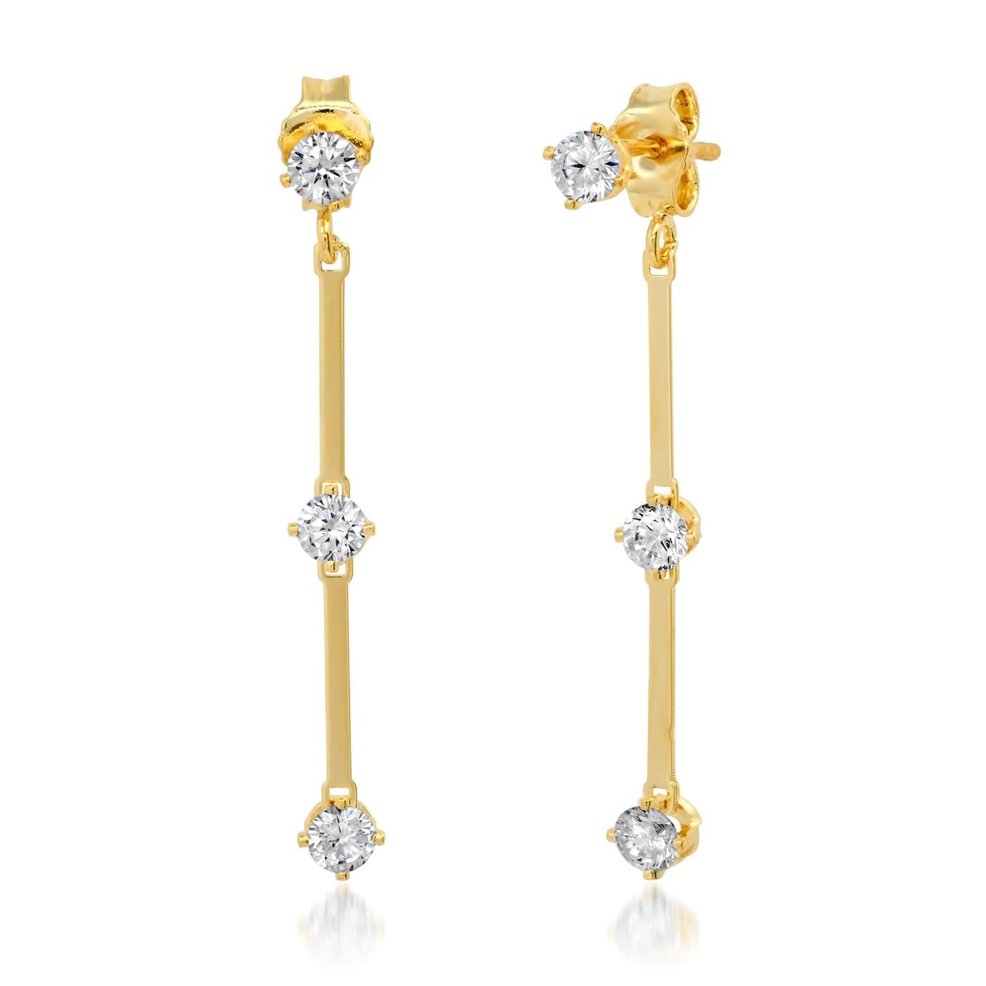 Linear Bar and Stud Ear Jacket