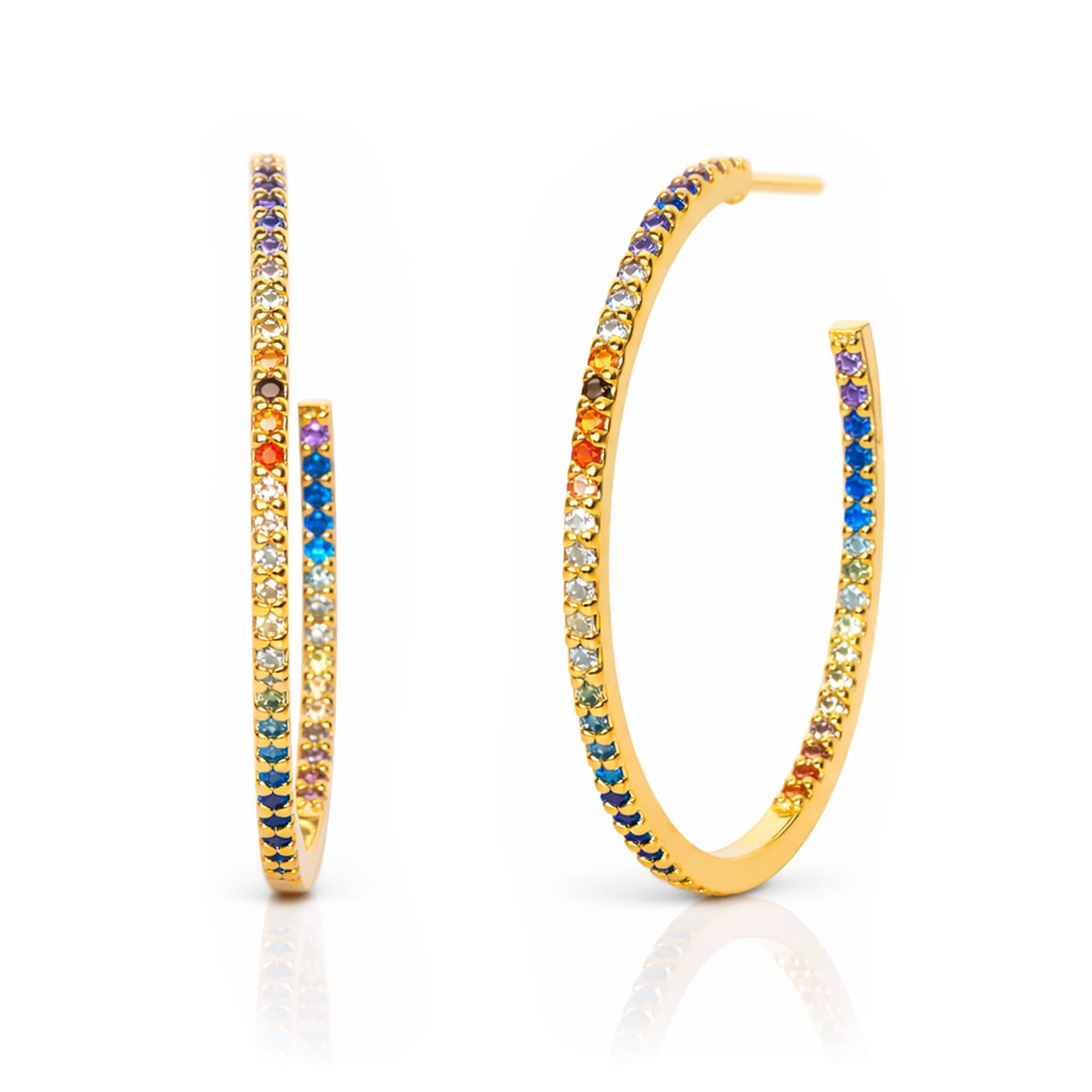 Medium Rainbow Hoop | 22mm