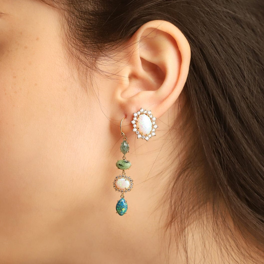 Organic Stone Drop Earrings