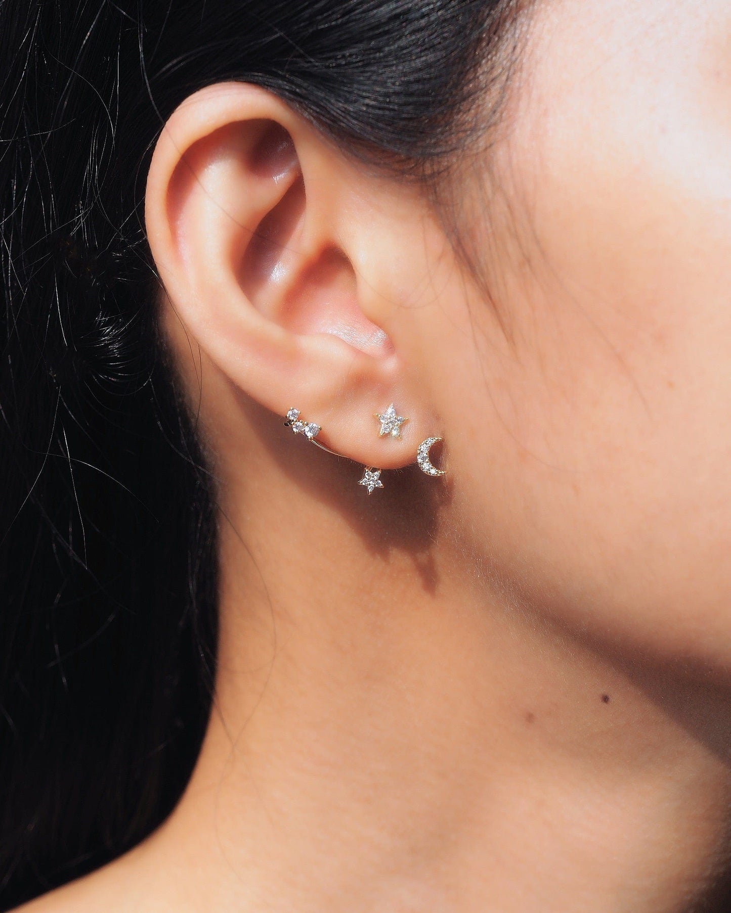 Twinkling Stars Climbing Ear Jacket