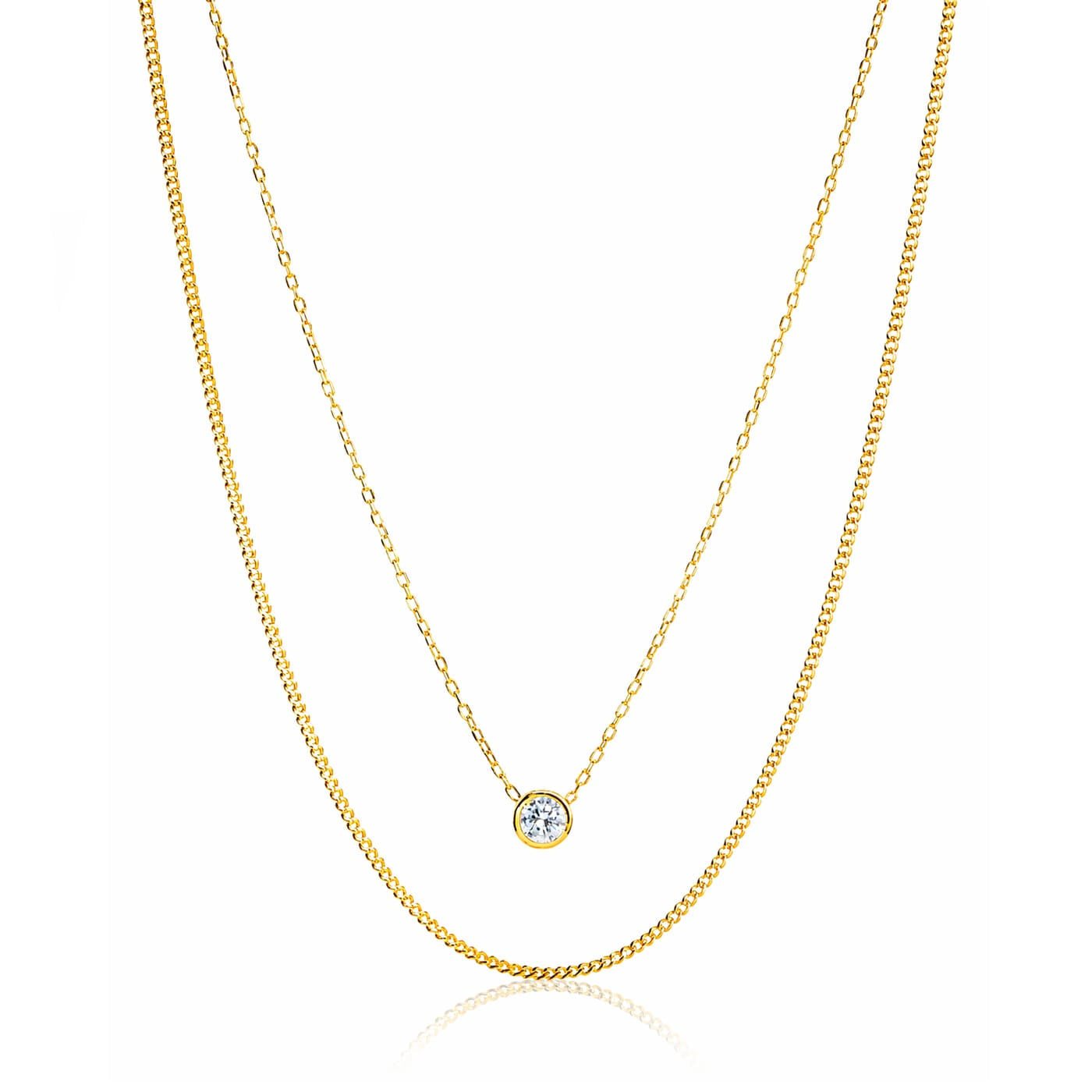CZ Necklace (5.2mm round)
