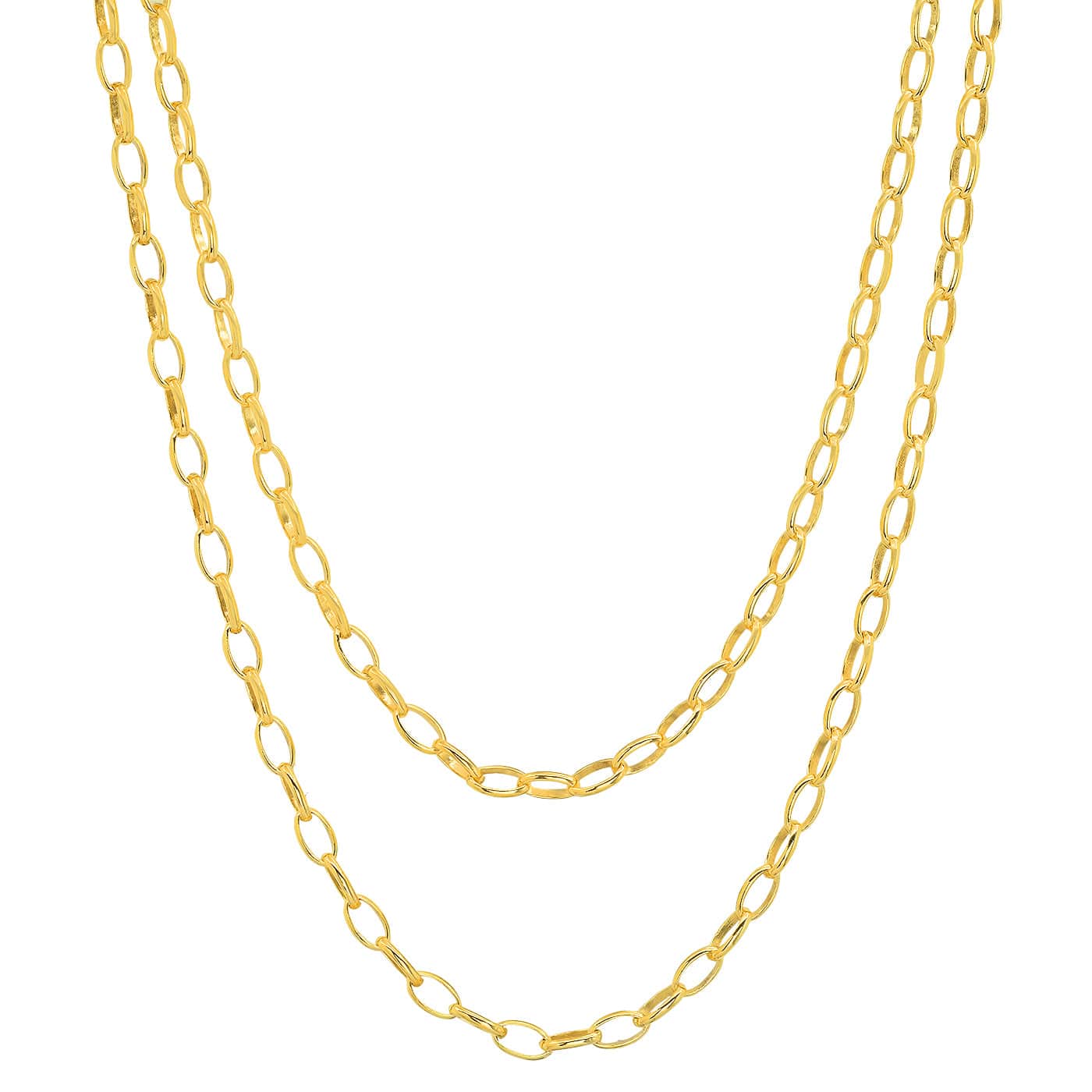 Double Chain Link Necklace