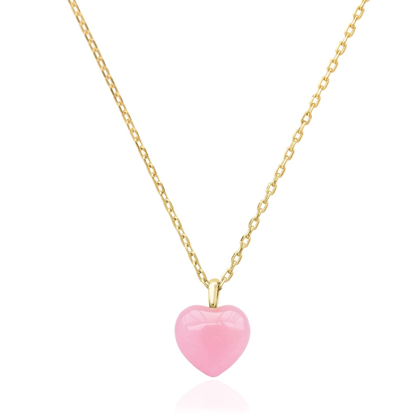 Pink Heart Charm Necklace