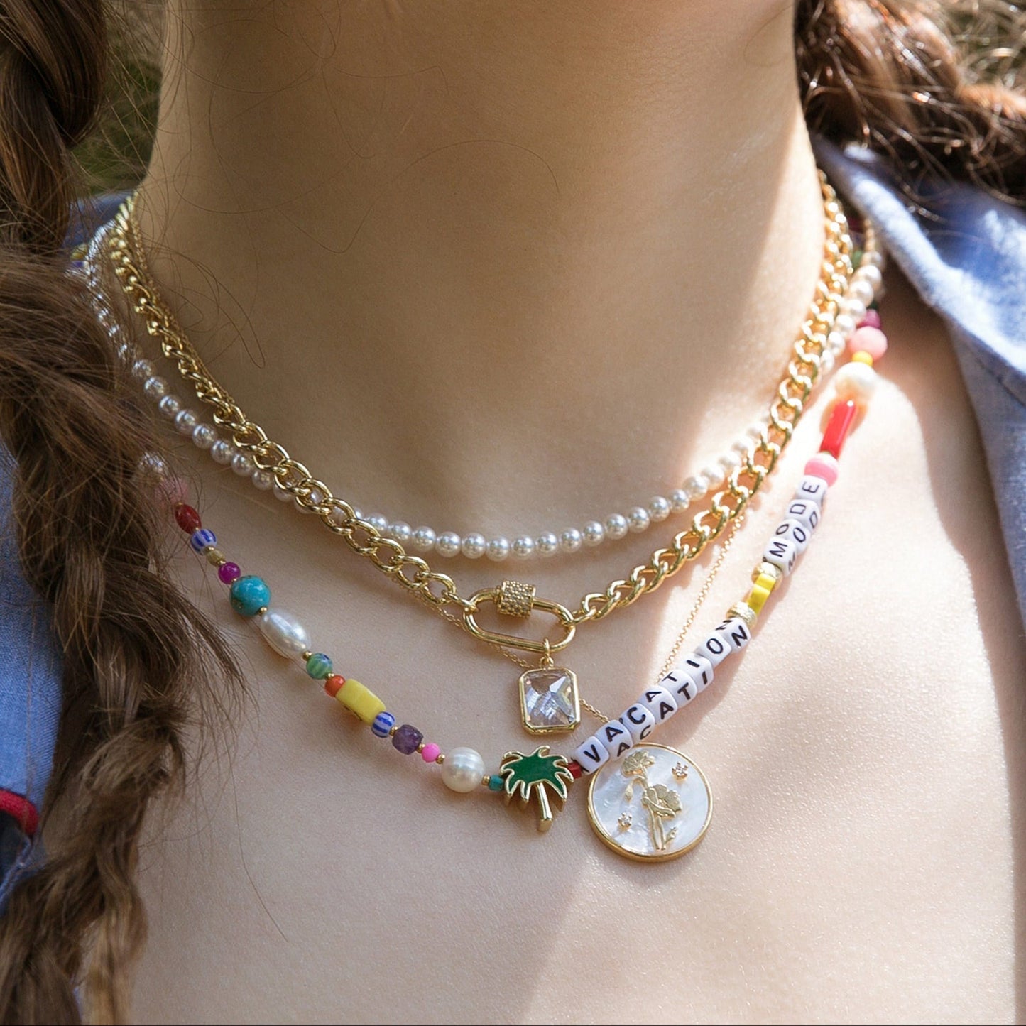 Vacation Mode Beaded Necklace