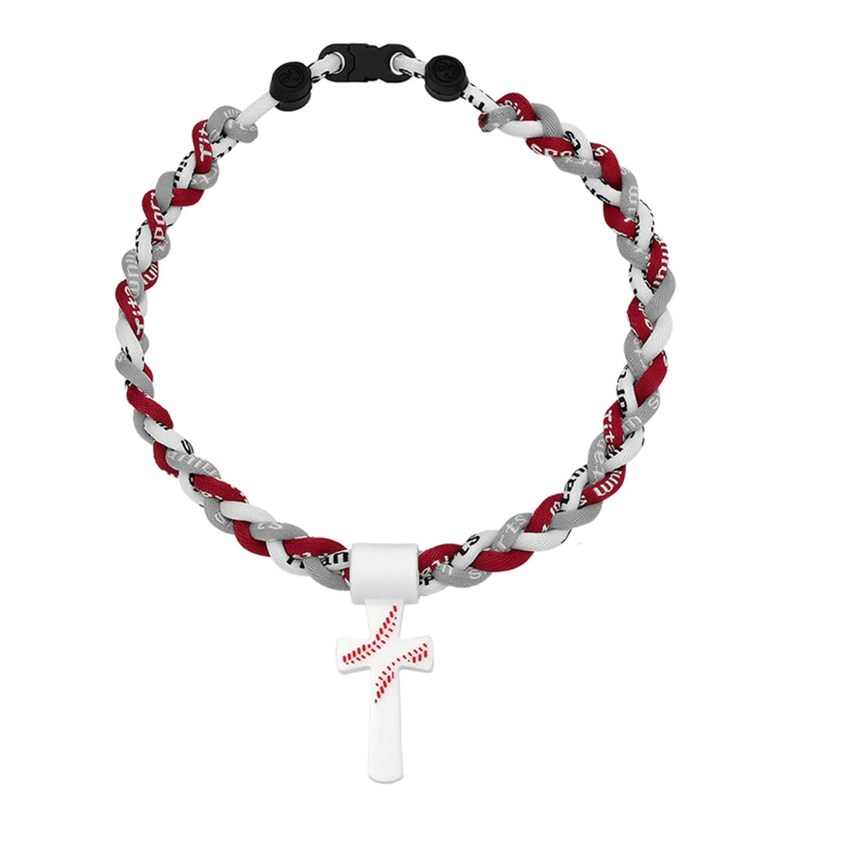 ‚úùÔ∏è‚öæTriple-Rope Tornado Baseball Necklace ‚Äì Cross Charm Pendant with "I CAN DO ALL THINGS PHL4:13"