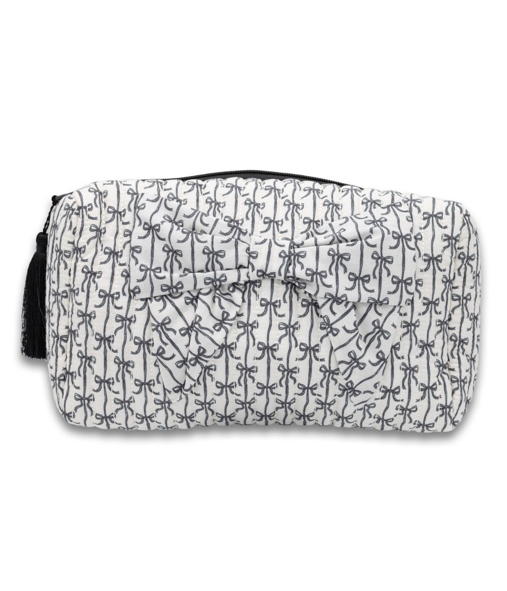 Bow make up bag