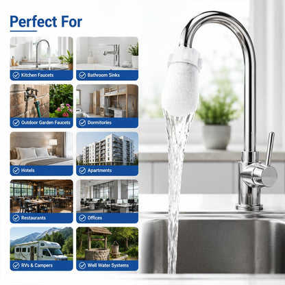 Faucet Filter Cotton Bags - Universal, 100 PCS Splash-Proof Faucet Filter üåüSet