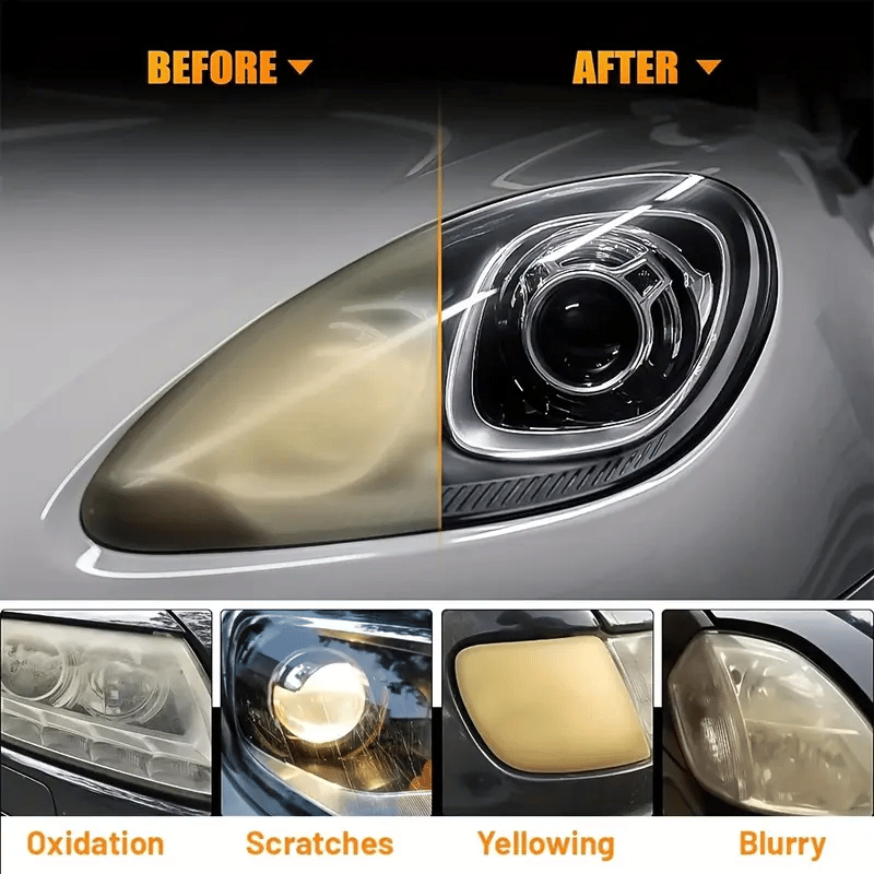 üèÜ 35K+ SOLD! üöóHeadlight Restoration Kit | 2‚ÄêStep No‚ÄêSand Formula for Crystal Clear Lights ‚ú®