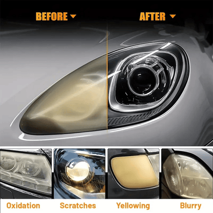 üèÜ 35K+ SOLD! üöóHeadlight Restoration Kit | 2‚ÄêStep No‚ÄêSand Formula for Crystal Clear Lights ‚ú®