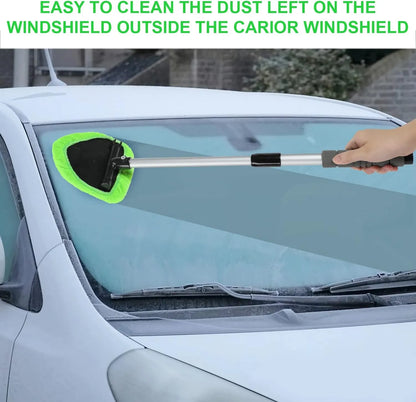 üî•Microfiber Car Windshield Cleaning Tool with Extendable Handle