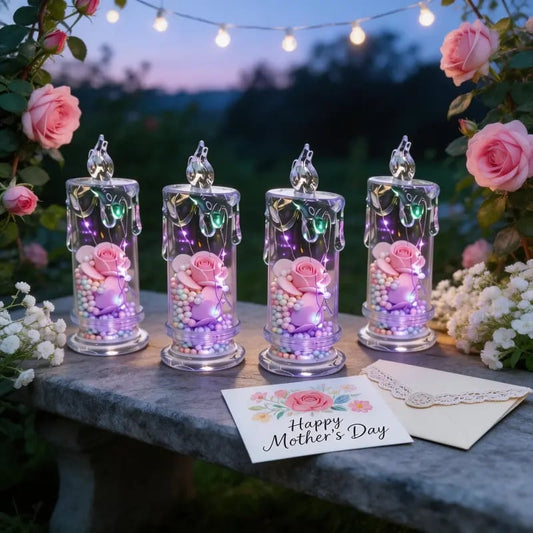 üåπRealistic Rose Candle Lights ‚Äî Battery-Powered, Smoke-Free LED Roses for Home Decor, Weddings, Parties & Gifts ‚ú®