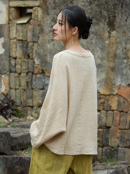 Stylish Women's Vintage Summer Loose Top | Eva Trens