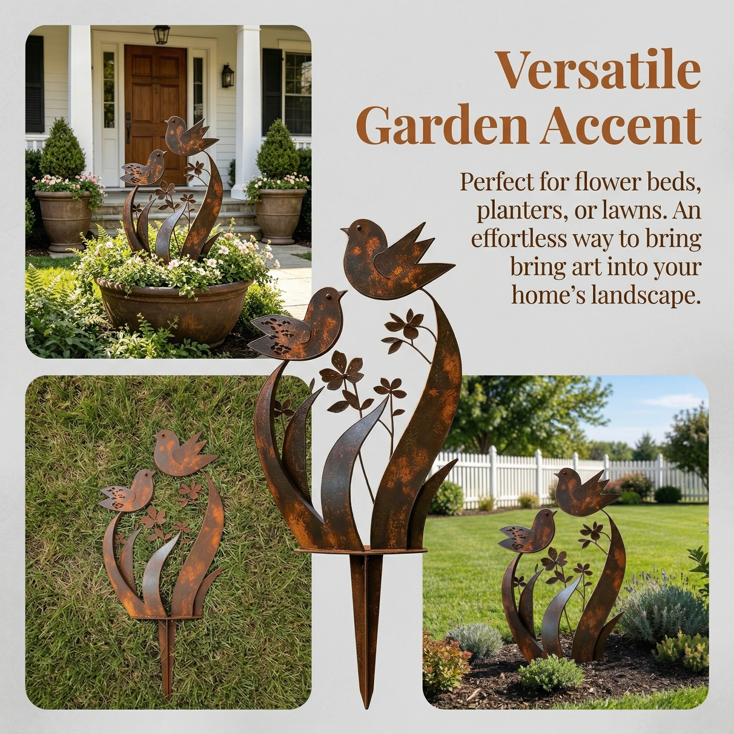 ü¶ãü¶ã2026 Mother's Day Gifts 50% Off--üíñüéÅBird & Wildflower Metal Garden Stake