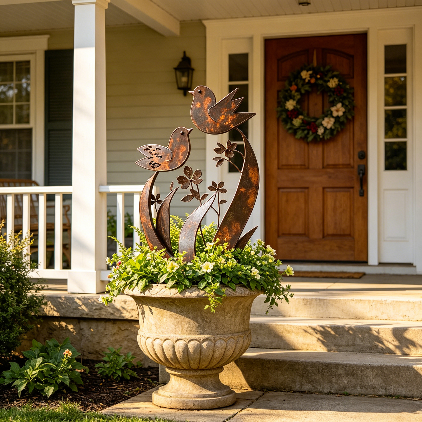 ü¶ãü¶ã2026 Mother's Day Gifts 50% Off--üíñüéÅBird & Wildflower Metal Garden Stake
