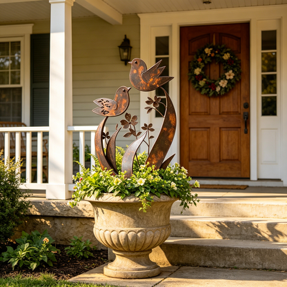 ü¶ãü¶ã2026 Mother's Day Gifts 50% Off--üíñüéÅBird & Wildflower Metal Garden Stake