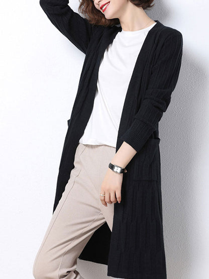 Chic Women's Long Knitted Cardigan | Eva Trends