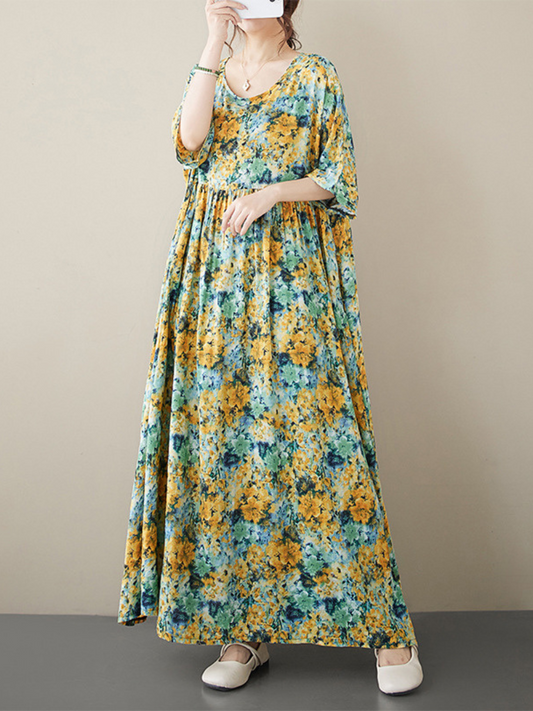 Chic & Flowy Women's Boho Summer Smock Dress | Eva Trends