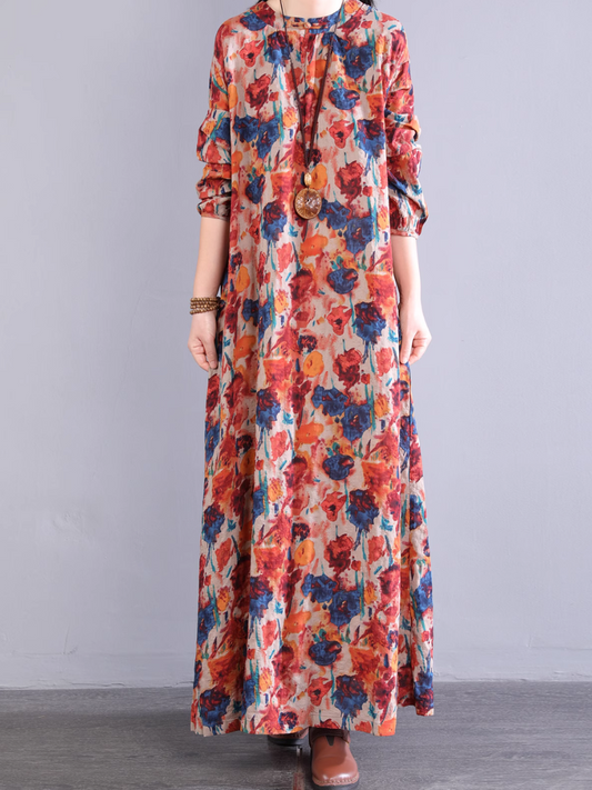 Women’s Lightweight Floral Summer  A-Line Dress