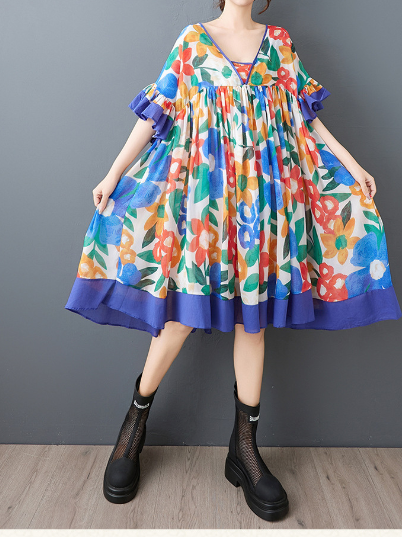 Stylish Summer Floral Midi Dress for Women | Eva Trends