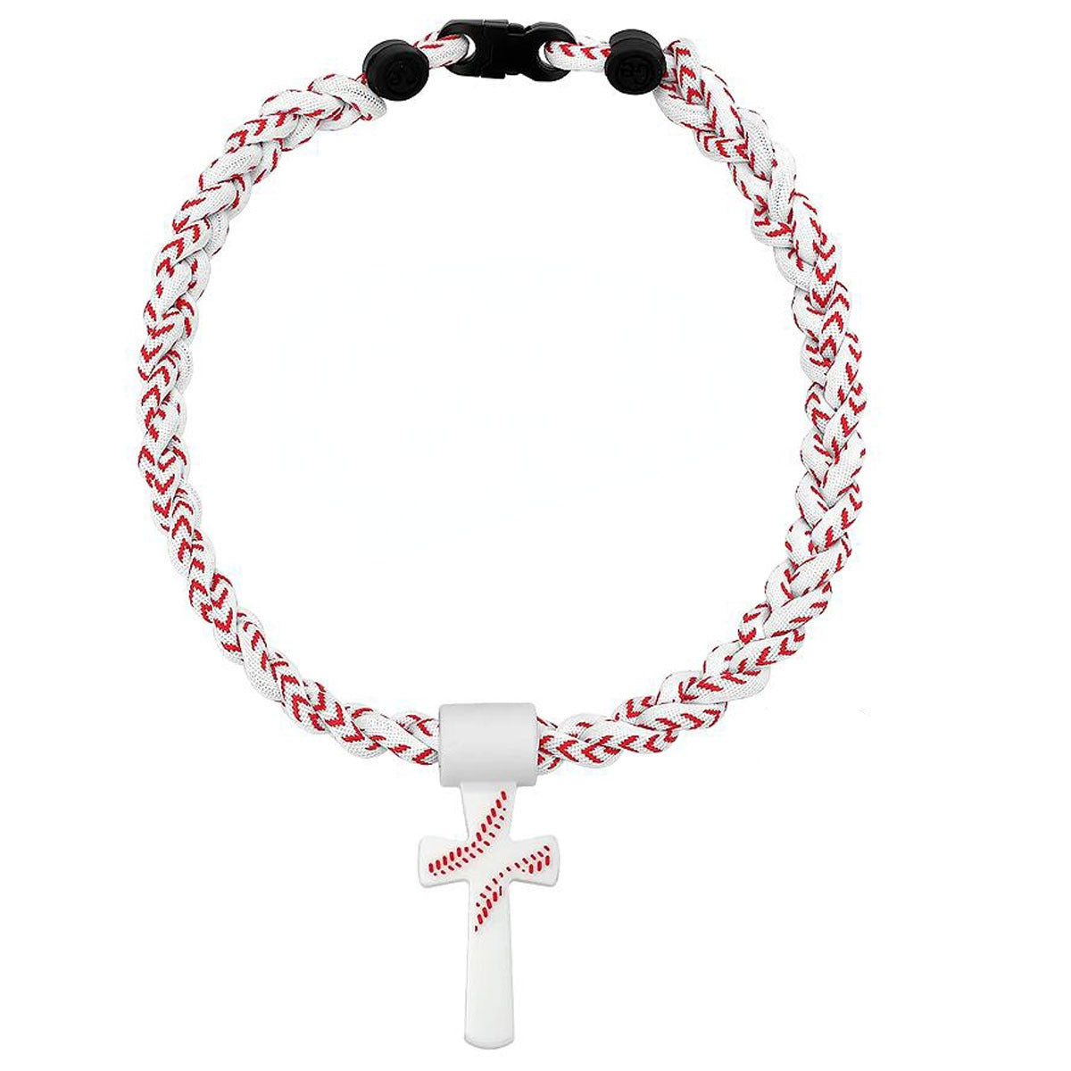 ‚úùÔ∏è‚öæTriple-Rope Tornado Baseball Necklace ‚Äì Cross Charm Pendant with "I CAN DO ALL THINGS PHL4:13"