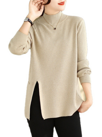Cozy Women's Knitted Turtleneck Sweater | Eva Trends