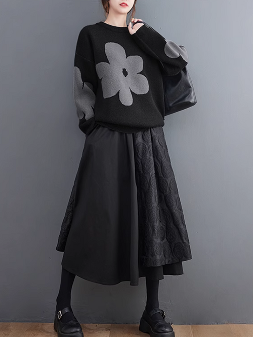 Cozy Women's Floral Sweater - Chic & Trendy | Eva Trends