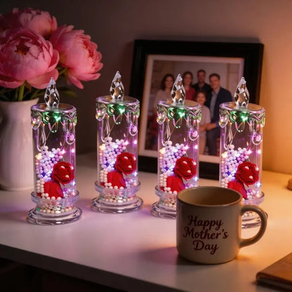 üåπRealistic Rose Candle Lights ‚Äî Battery-Powered, Smoke-Free LED Roses for Home Decor, Weddings, Parties & Gifts ‚ú®