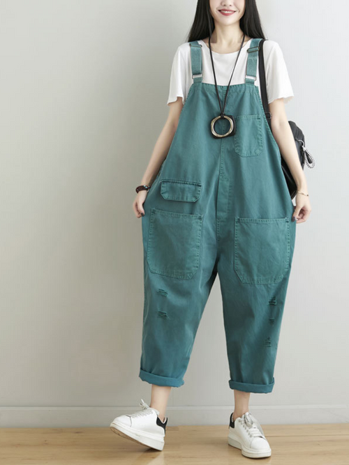 Front & Back Pocket Overalls - Casual Chic Fit | Eva Trends