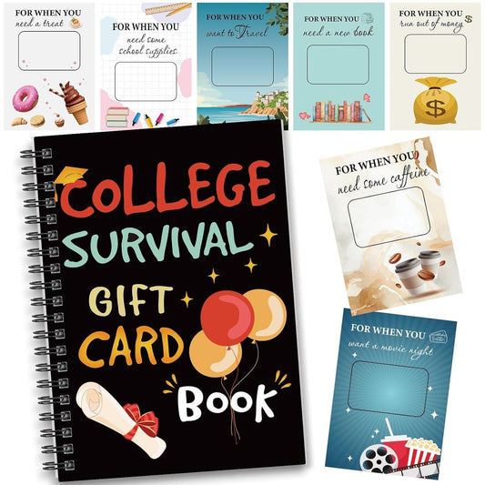 üéìüìöCollege Survival Gift Card Book üéÅSurprises On Every PageüìöHardcover & Durability Line