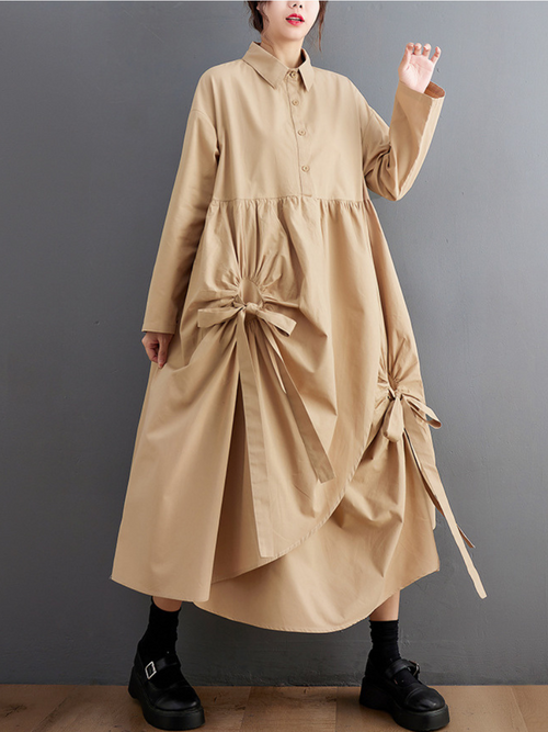Women's Every Occasions Stylish Mid-Length Shirt Dress