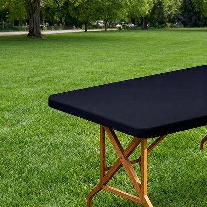 üçñStretch Fabric Table Top Cap Cover ‚Äì Elastic Edge, Waterproof & Reusable
