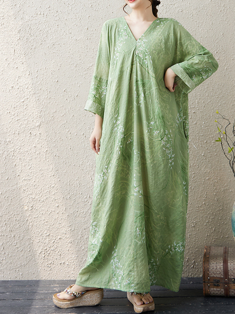 Women's  Summer Spirit and Bold Style Kaftan Dress