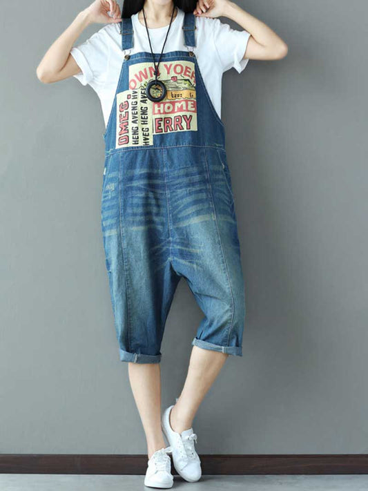 Daydreaming Short Denim Overalls - Comfy Casual Fit | Eva Trends