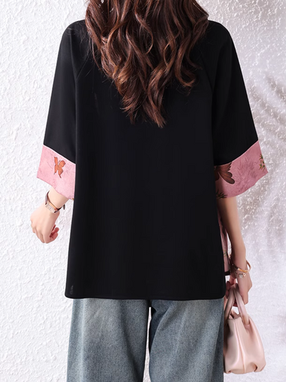 Stylish Women's Loose Western Floral Top | Eva Trends