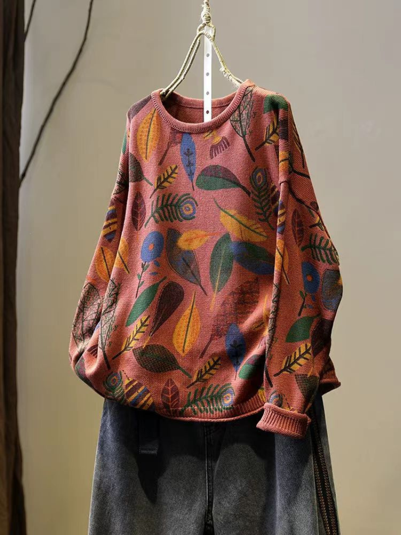 Women's Crew Neck Sweater - Relaxed Fit | Eva Trends
