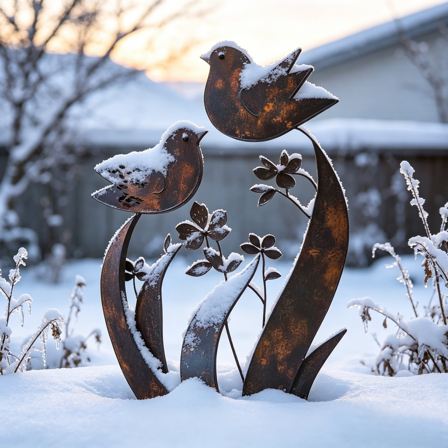 ü¶ãü¶ã2026 Mother's Day Gifts 50% Off--üíñüéÅBird & Wildflower Metal Garden Stake