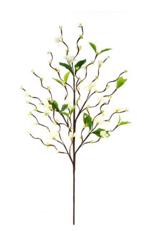 33” Flower leaf spray